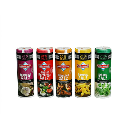 Bad Reichenhaller – Limited Edition Gewürzsalze 5er Set: 5 x 108g Dosen