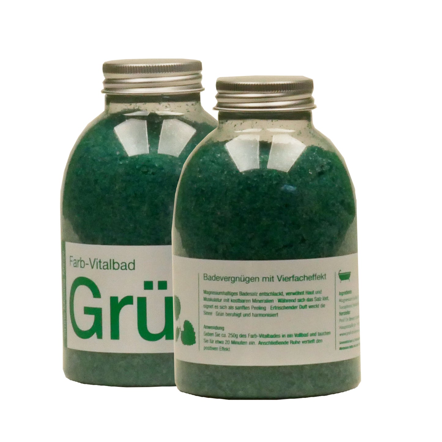 Badesalz Farb-Vitalbad – Grün: 500g Flasche
