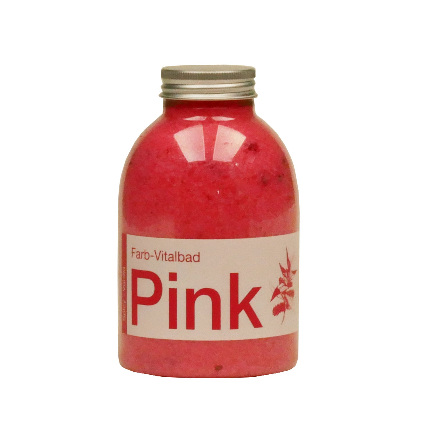 Badesalz Farb-Vitalbad – Pink: 500g Flasche