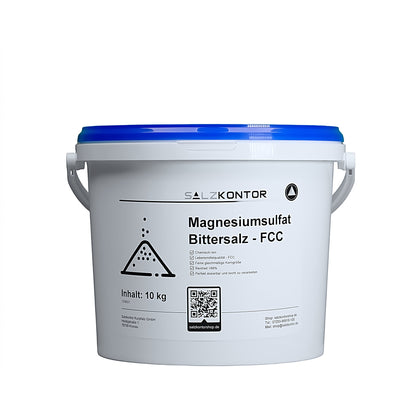 Bittersalz Magnesiumsulfat – chemisch rein – Lebensmittelqualität: 3kg | 5kg | 10kg | 25kg Eimer