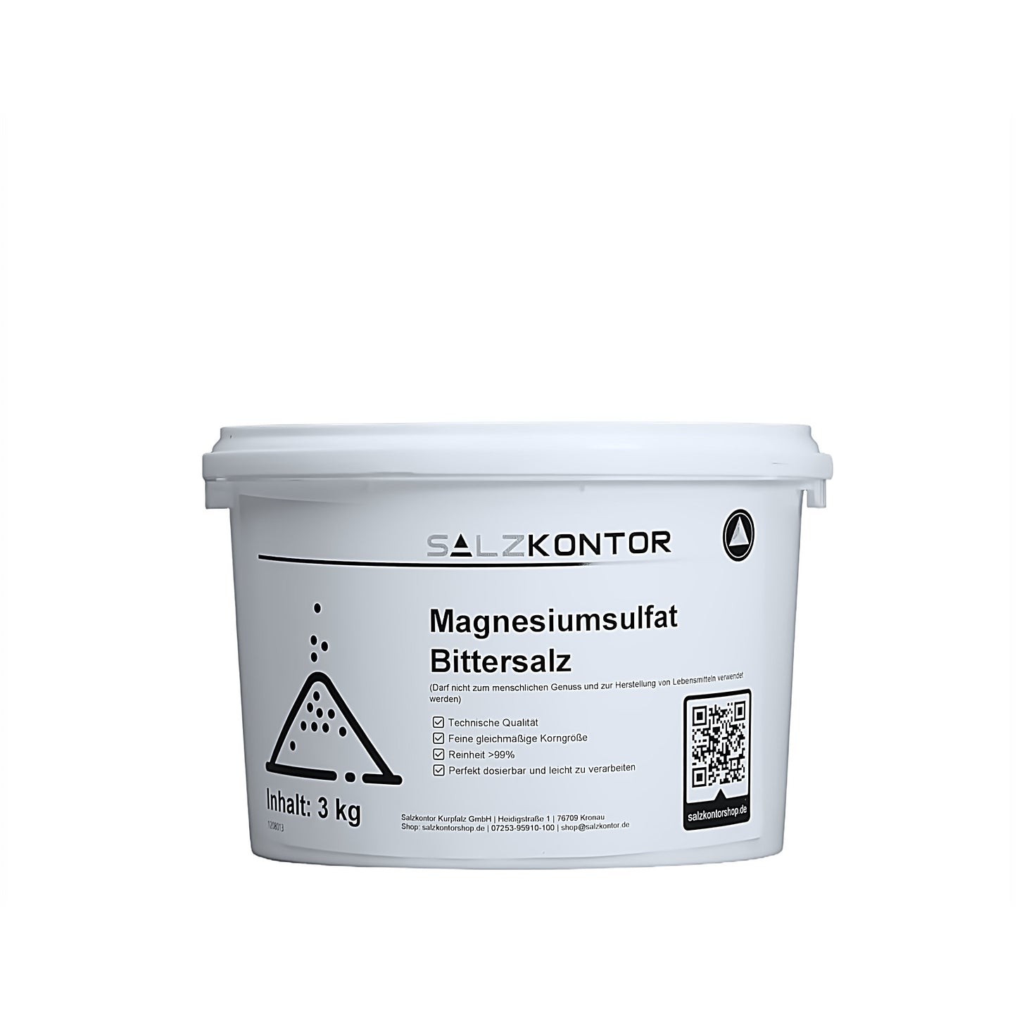 Bittersalz Magnesiumsulfat – rein technisch: 3kg | 5kg | 10kg | 25kg  Eimer
