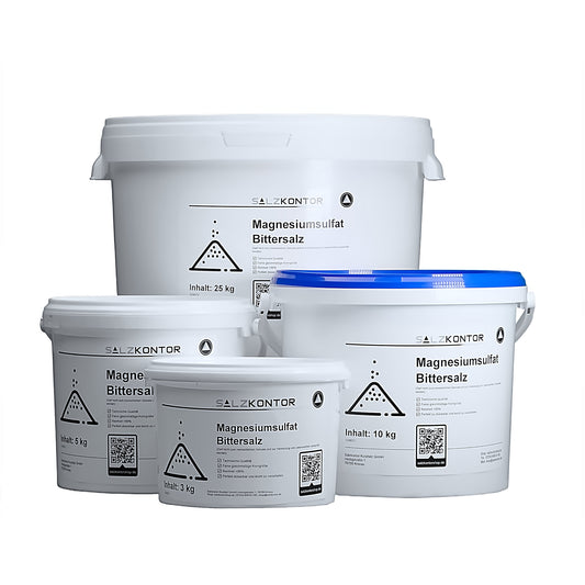 Bittersalz Magnesiumsulfat – rein technisch: 3kg | 5kg | 10kg | 25kg  Eimer