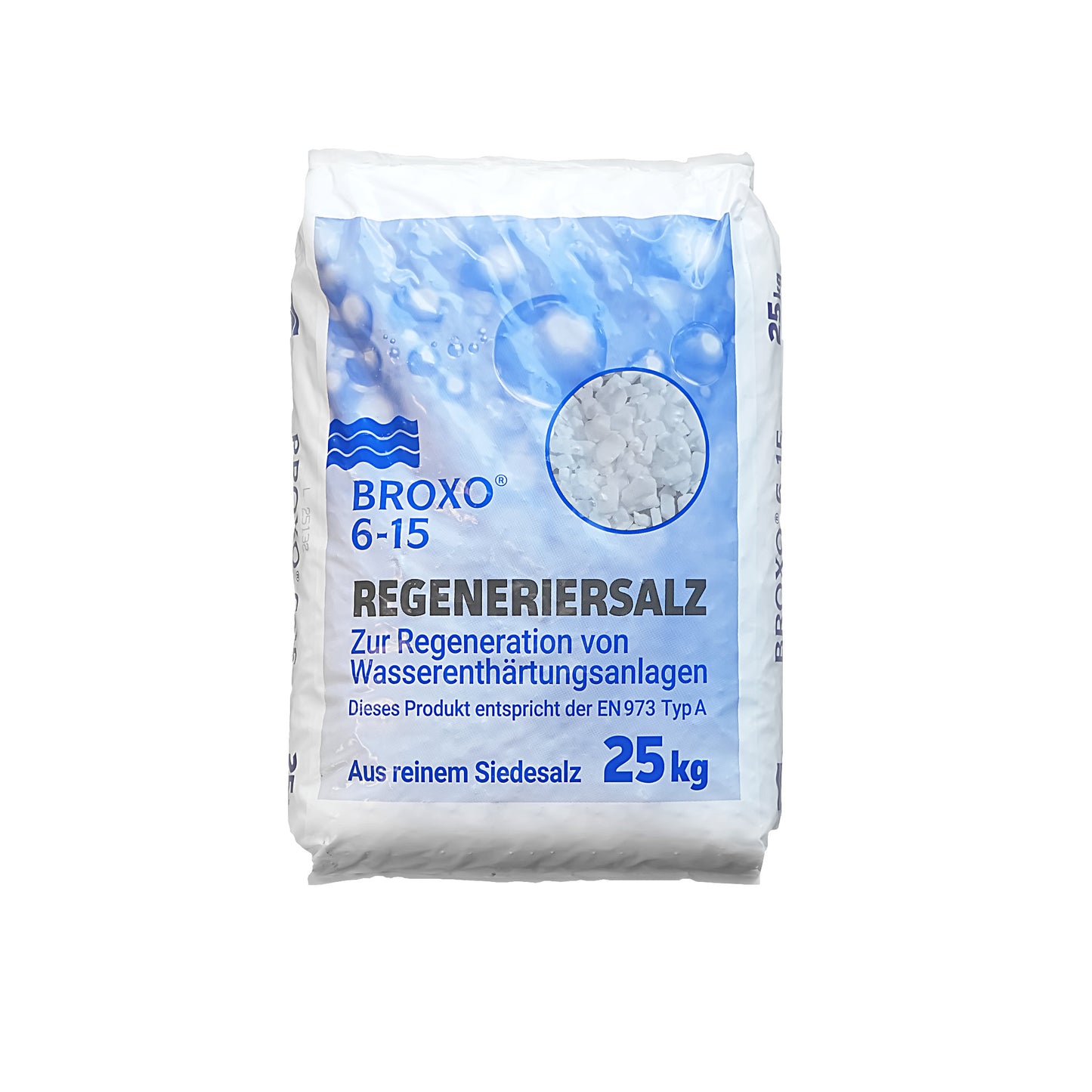 BROXO Salzgranulat (6-15mm): 25kg Sack | Palette