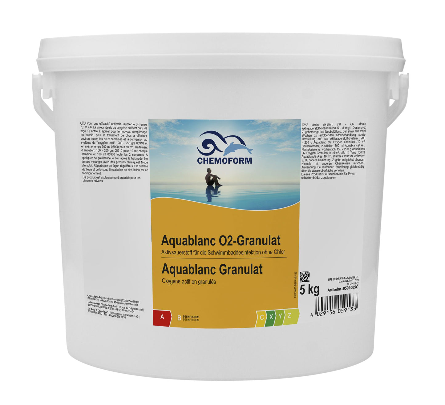 CHEMOFORM Aquablanc O2 Granulat – Desinfektion ohne Chlor