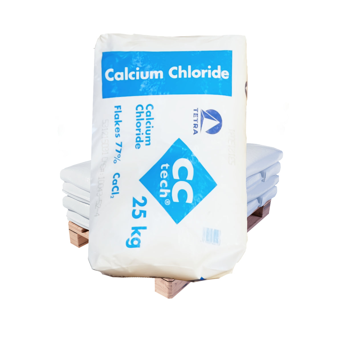 TETRA Calciumchlorid technisch  – Schuppen 77 %: 25kg Sack | Palette