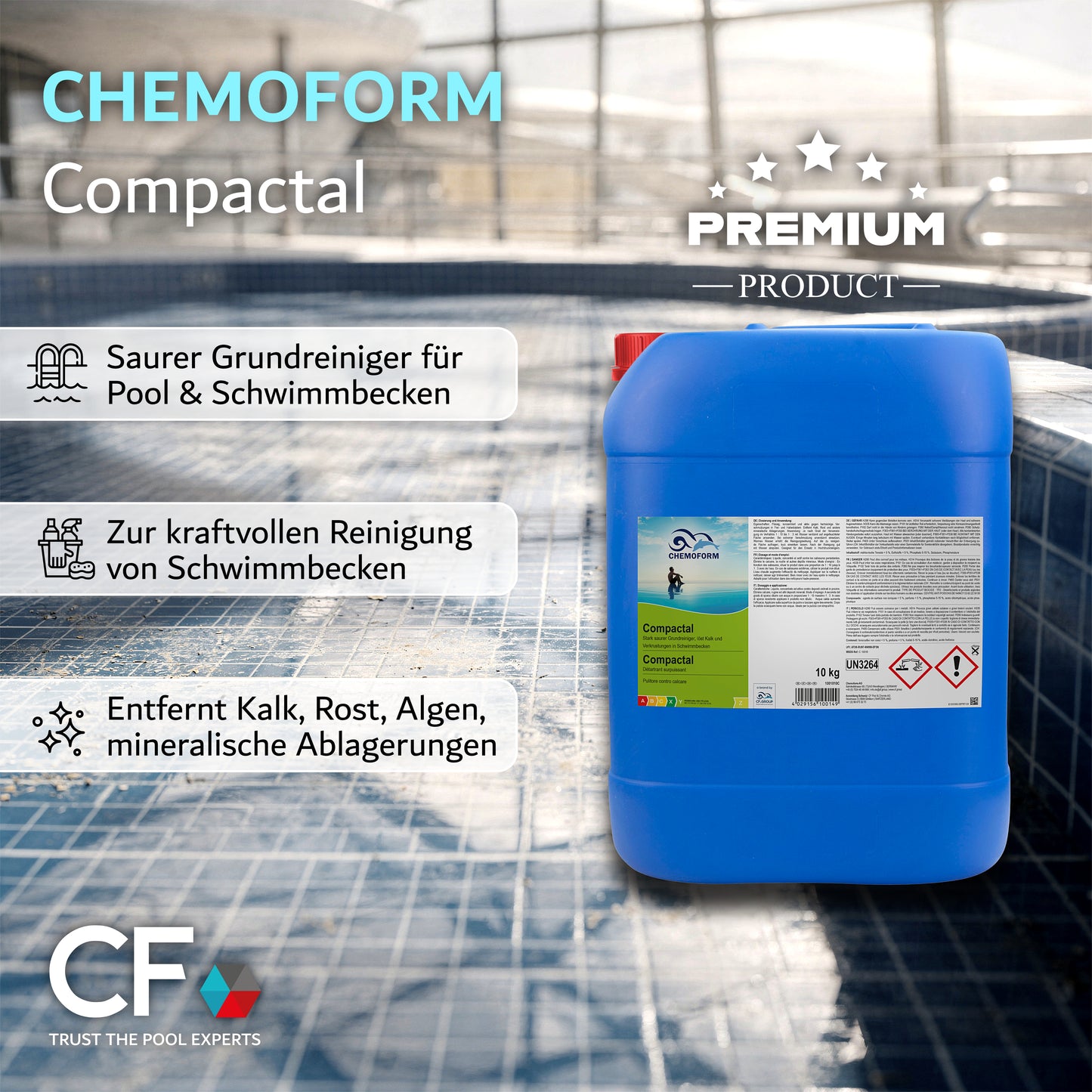 CHEMOFORM Compactal - Grundreiniger für Schwimmbadbecken