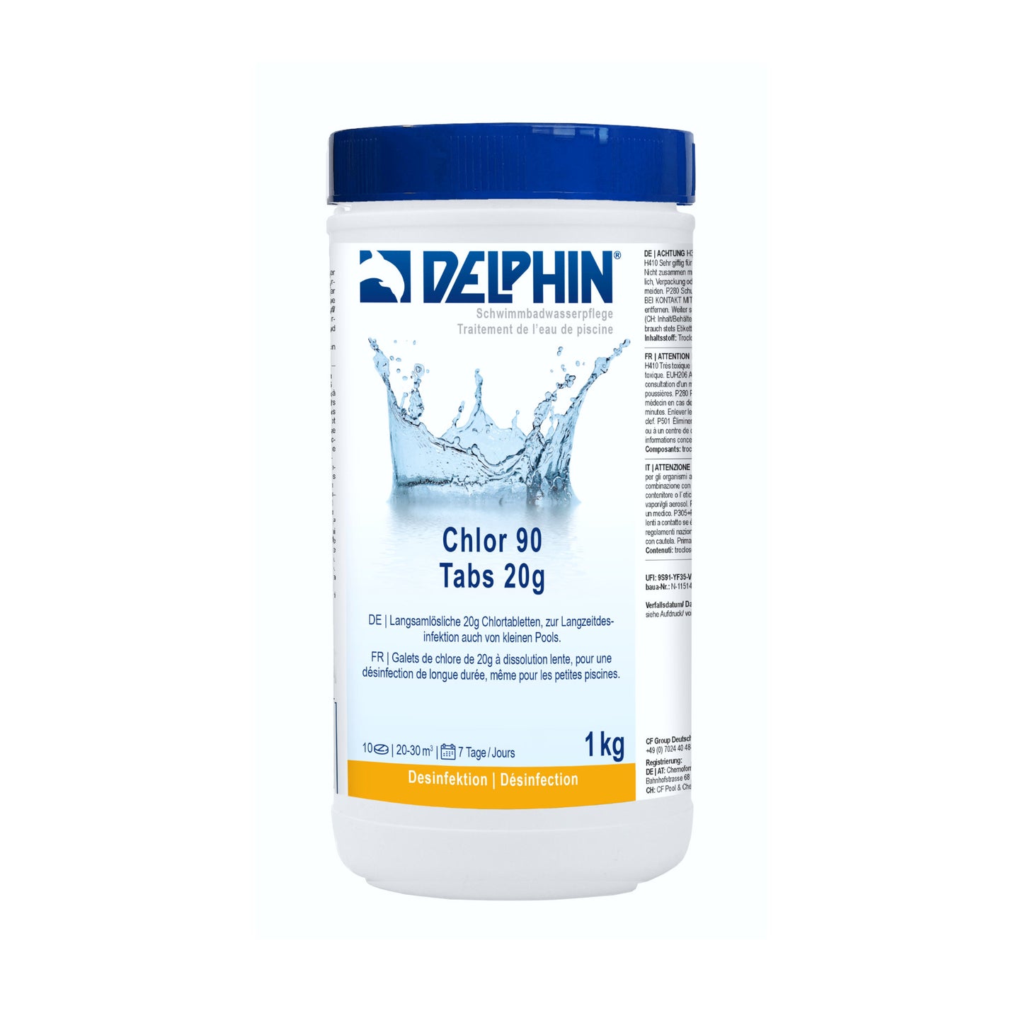 DELPHIN Chlor 90 Tabs 20g – langsamlöslich