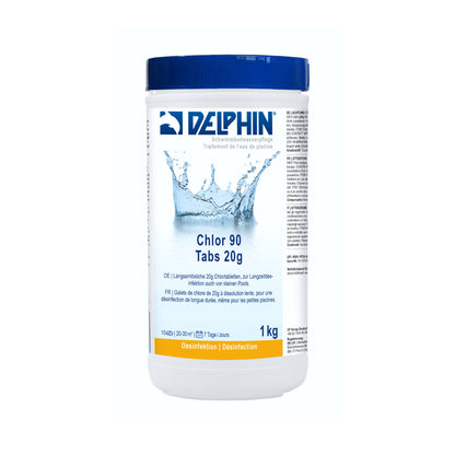 DELPHIN Chlor 90 Tabs 20g – langsamlöslich