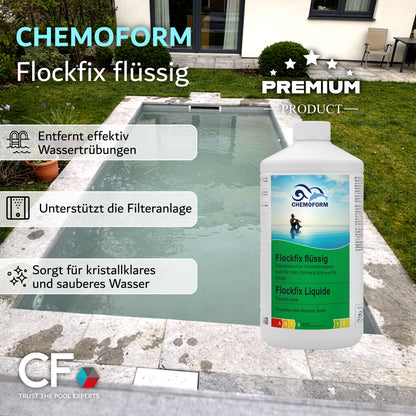 CHEMOFORM Flockfix flüssig - Flockungsmittel gegen Trübungen im Pool