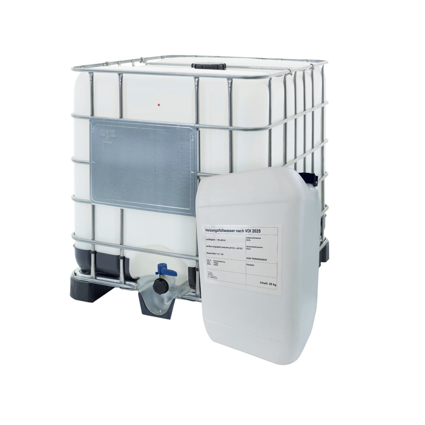 Demineralisiertes Osmose- Heizungswasser (VDI 2035): 25kg | 1000kg