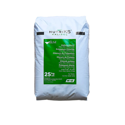 KaliSel Kaliumchlorid FCC - E508 - Lebensmittelqualität: 25kg Sack | Palette