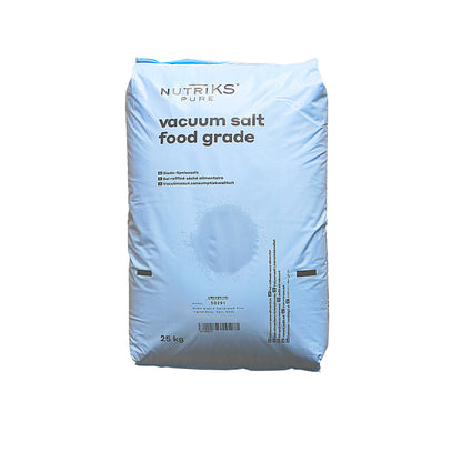 Nutriks Siedesalz calibrated fein 0,4-0,13 mm – mit Trennmittel : 25kg Sack | Palette