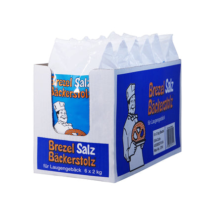 BÄCKERSTOLZ Brezelsalz – ohne Trennmittel 2kg Sack | Tray | Palette