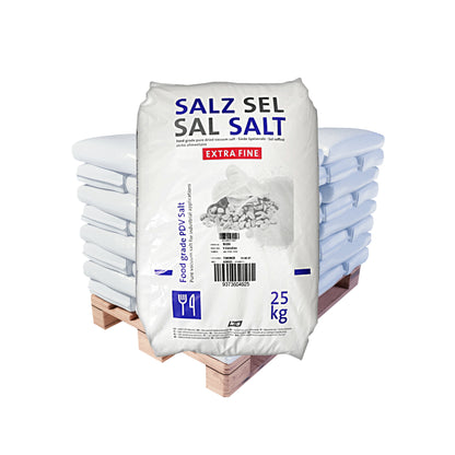 K+S Siede-Speisesalz extrafein auf Palette 1000kg