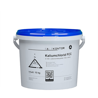 Kaliumchlorid FCC - E508: 3kg | 5kg | 10kg | 25kg Eimer