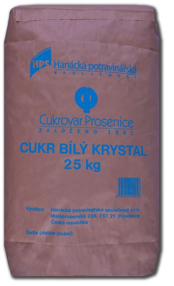 800kg Kristallzucker, weiß, 32x25kg Sack auf Palette