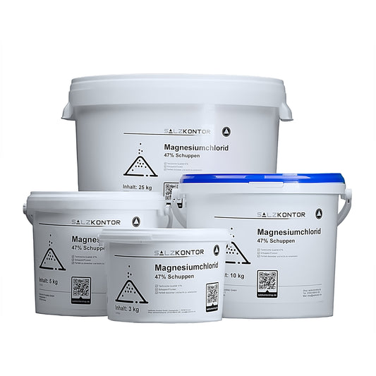 Magnesiumchlorid – Schuppen 47%: 3kg | 5kg | 10kg | 25kg Eimer