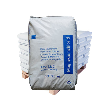 Magnesiumchlorid – Schuppen 47%: 25kg Sack | Palette