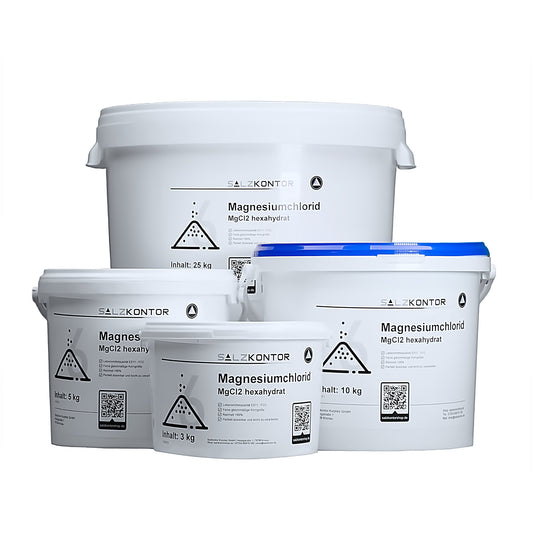 Magnesiumchlorid MgCl2 hexahydrat – E511: 3kg | 5kg | 10kg | 25kg Eimer