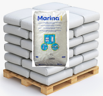 1000kg Marina® Plus Regenerier- Spezialsalztabletten; 40x25kg Sack auf Palette