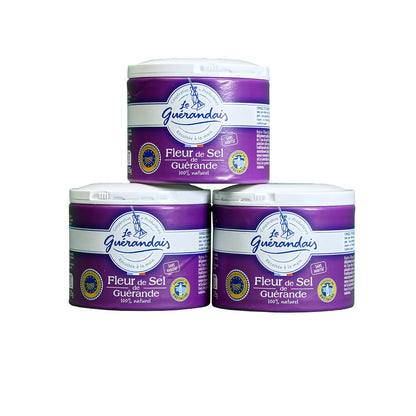 Fleur de Sel de Guérande – handgeerntet, traditionell – reines Naturprodukt: 125g Dose | 1.5kg Karton