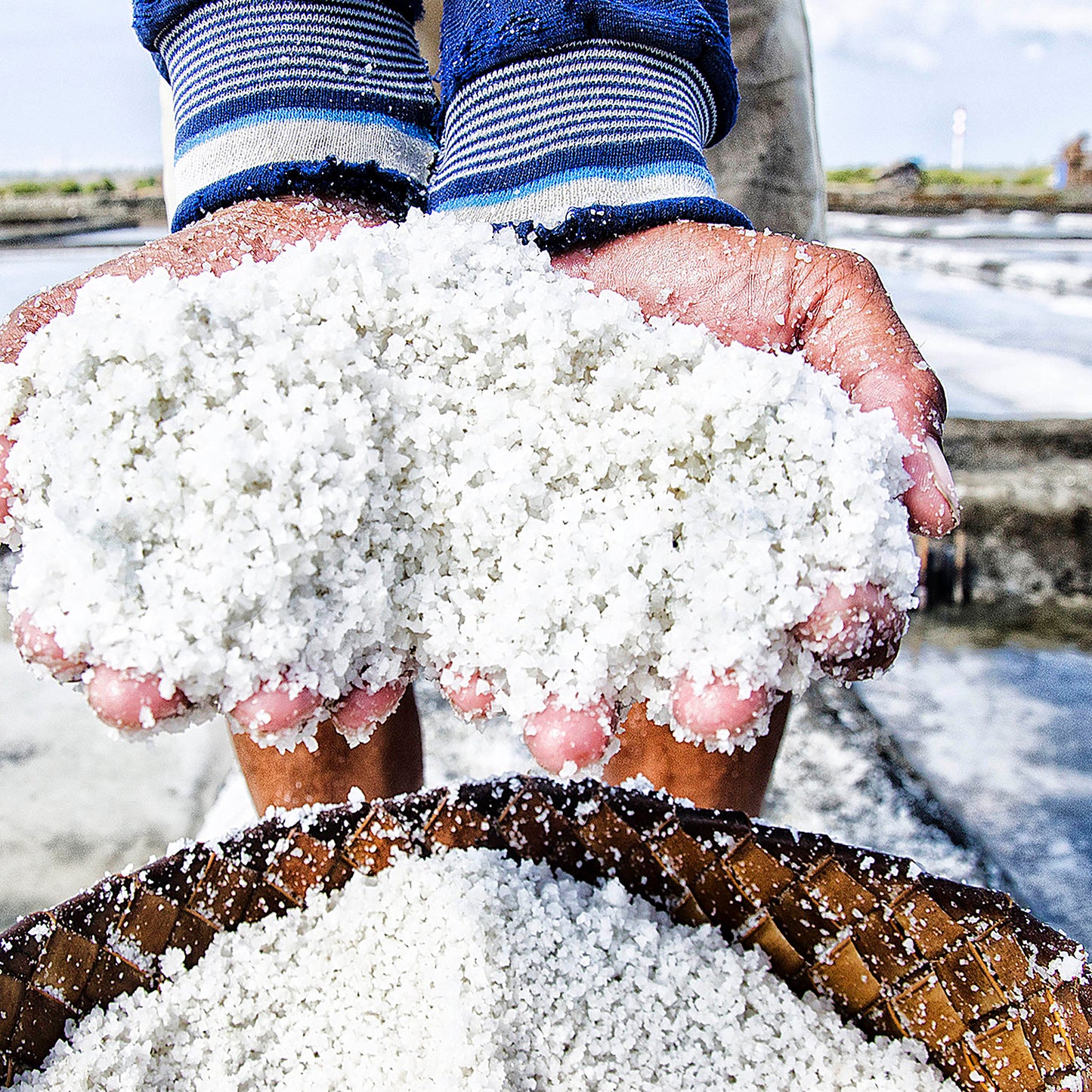 Fleur de Sel de Guérande – handgeerntet, traditionell – reines Naturprodukt: 125g Dose | 1.5kg Karton