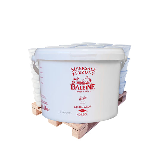 Meersalz La Baleine – grob – ohne Trennmittel: 5kg Eimer | Palette