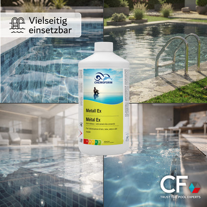 CHEMOFORM Metall-Ex – entfernt Eisen, Kupfer, Silber Calcium & weitere Metalle aus Poolwasser