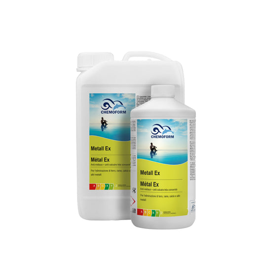 CHEMOFORM Metall-Ex – entfernt Eisen, Kupfer, Silber Calcium & weitere Metalle aus Poolwasser: 1l | 3l |