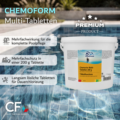CHEMOFORM Chemoclor Multifunktionstabletten 200g: 1 kg | 5kg