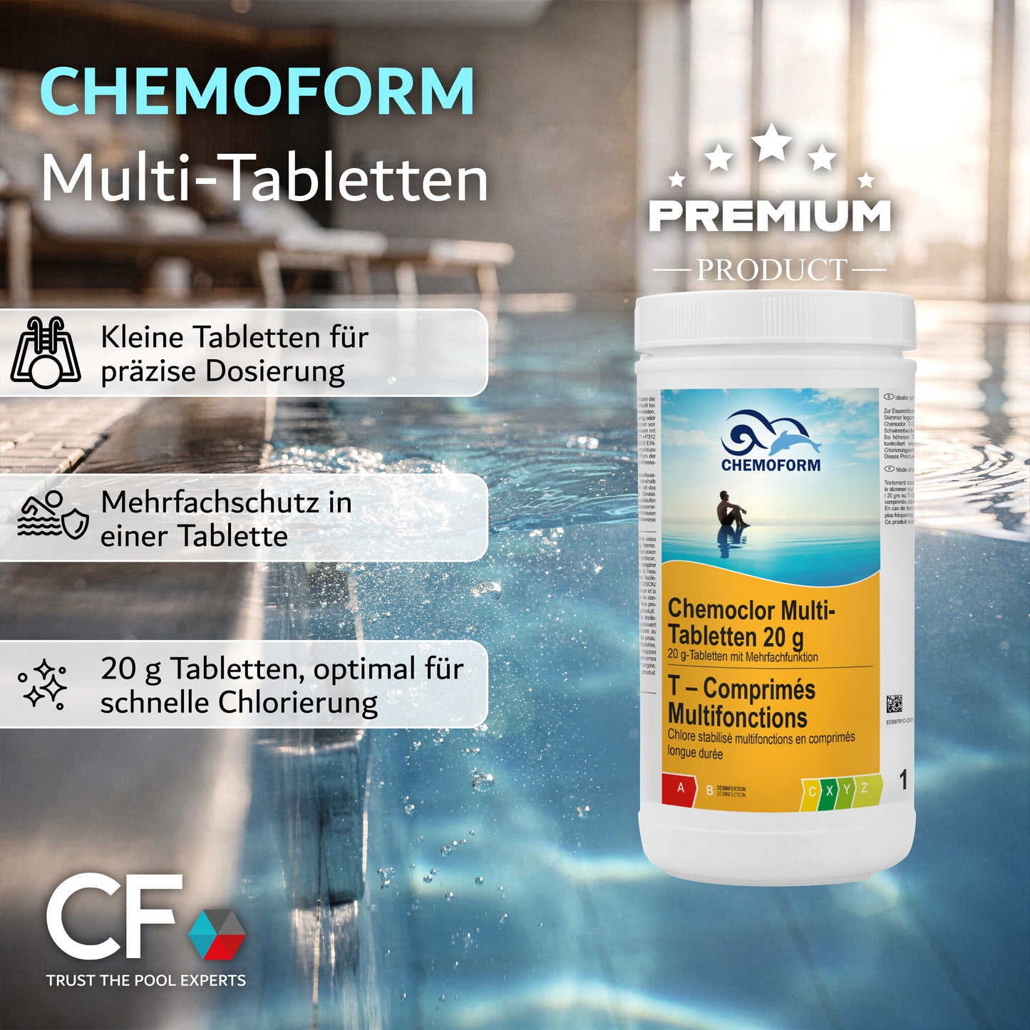 CHEMOFORM Chemoclor Multi-Tabletten 20g: 1 kg
