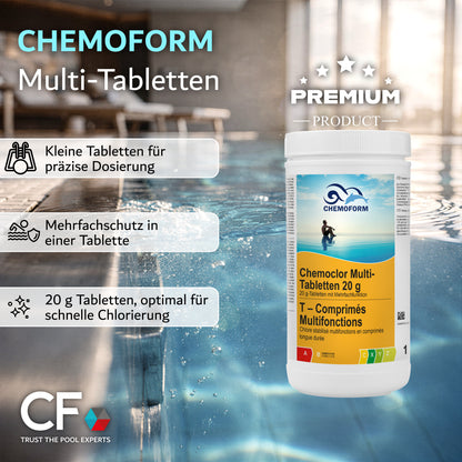 CHEMOFORM Chemoclor Multi-Tabletten 20g: 1 kg
