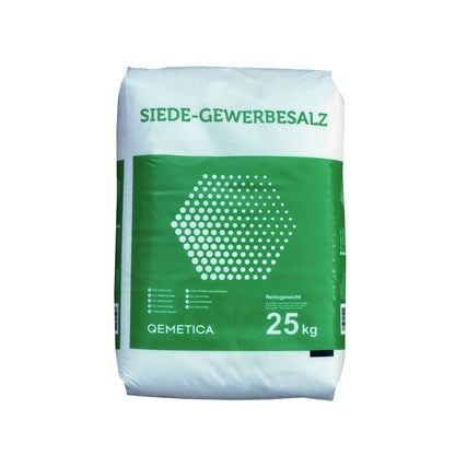 Qemetica Siede-Gewerbesalz fein: 25kg Sack | Palette