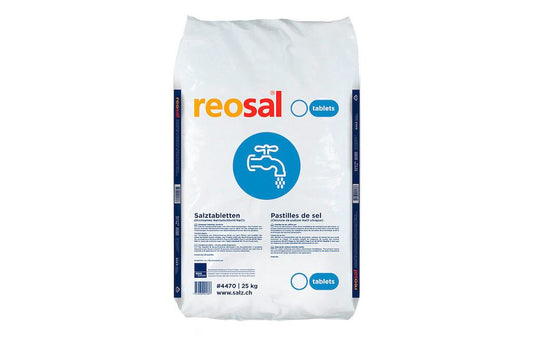 Reosal® Siedesalztabletten: Rückstandslose Löslichkeit - 25kg  Einzelsack und Palettenware