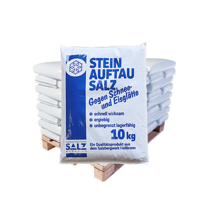 SWS Stein-Auftausalz – Streusalz: 10kg Sack | Palette