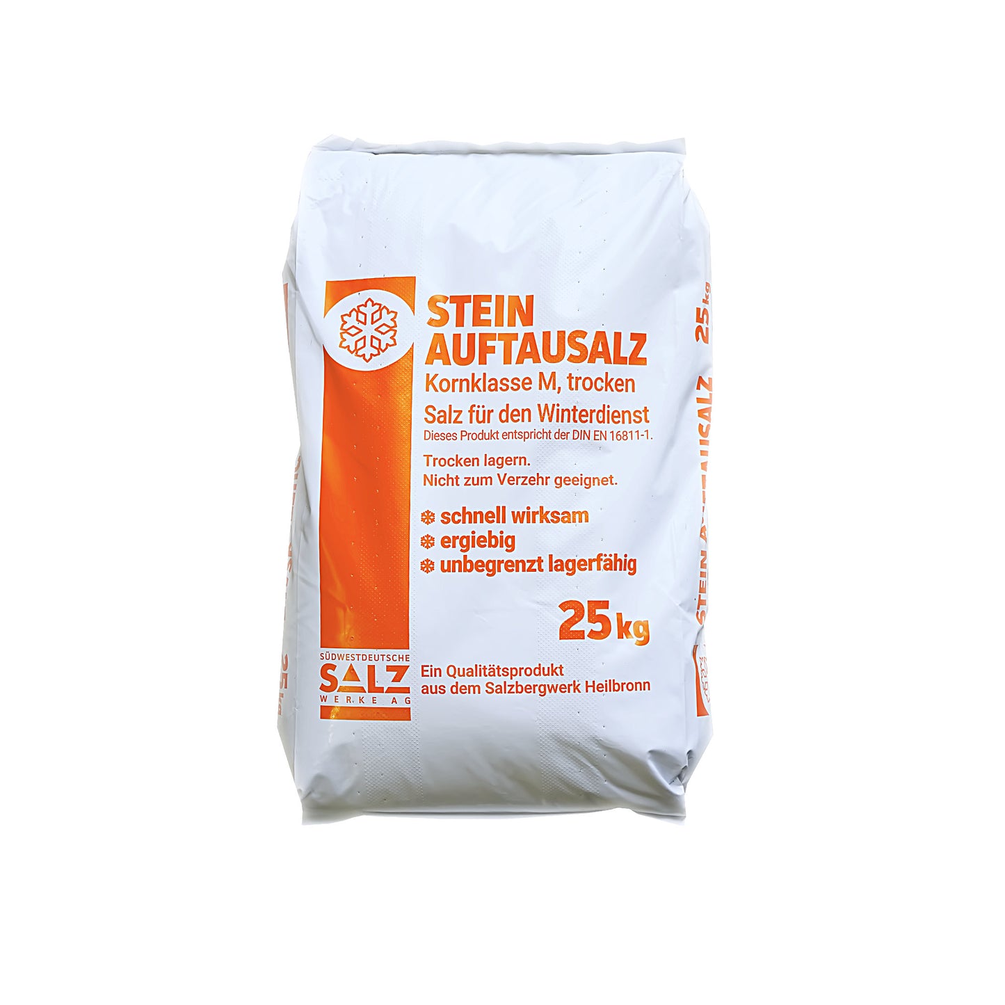SWS Stein-Auftausalz – Streusalz: 25kg Sack | Palette