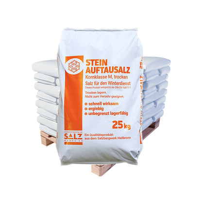SWS Stein-Auftausalz – Streusalz: 25kg Sack | Palette