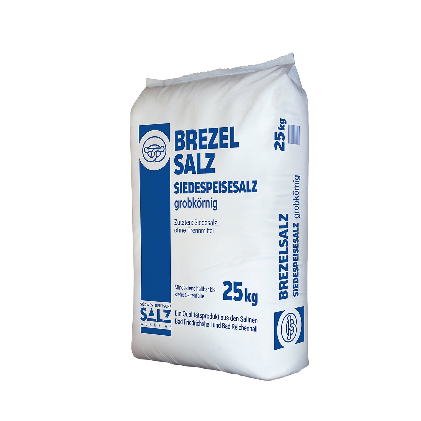 Brezelsalz: Grob 1,25-2,5mm – mit/ohne Trennmitttel: 25kg Sack | Palette