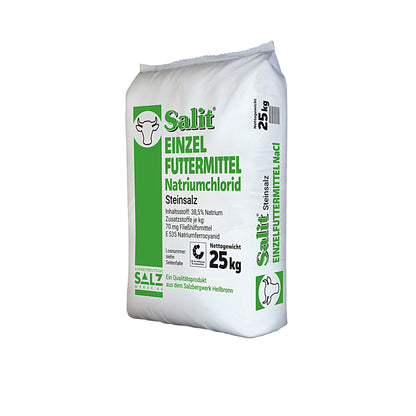 Salit Einzelfuttermittel – Steinsalz 0-16mm: 25kg Sack | Palette