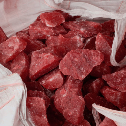 Natursalzleckstein Rot - gebrochen: 25kg Sack