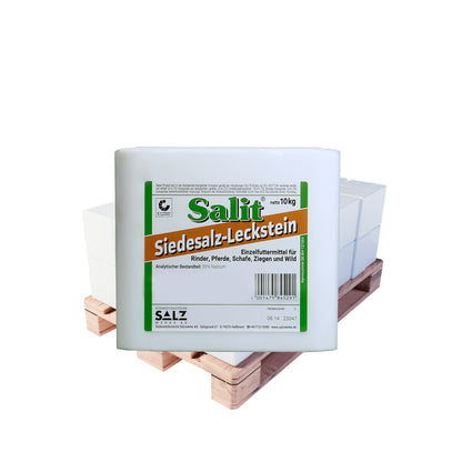 Salit Siedesalz-Leckstein: 10kg Stein | Palette