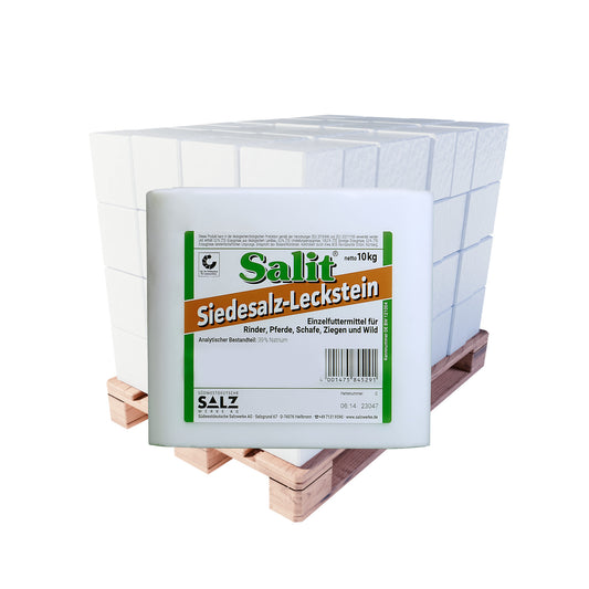 Salit Siedesalz-Leckstein: 10kg Stein | Palette