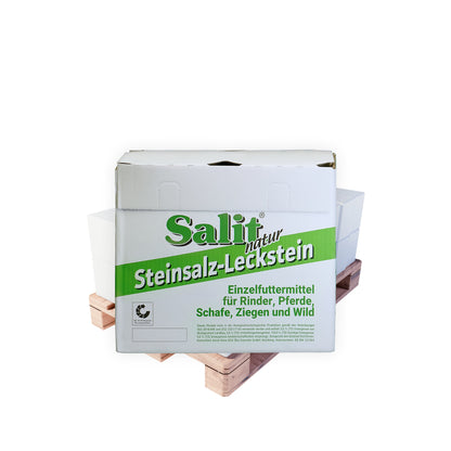 Salit NATUR Steinsalz-Leckstein: 5kg Stein | Karton | Palette
