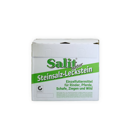 Salit NATUR Steinsalz-Leckstein: 5kg Stein | Karton | Palette