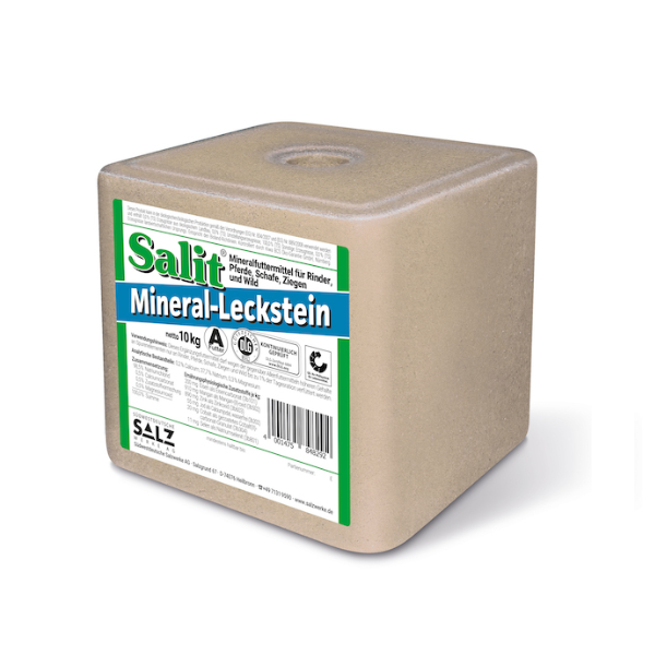 Salit® Mineral-Leckstein; eckig; 10kg; Karton