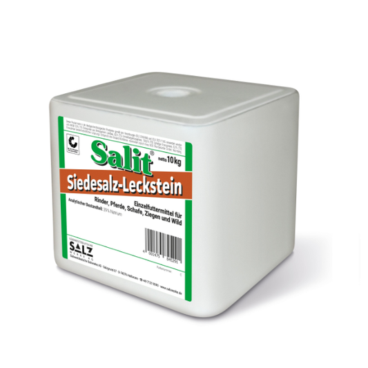 Salit® Siedesalz-Leckstein; eckig; 10kg; Karton