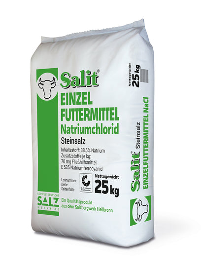 Salit® Einzelfuttermittel; Natriumchlorid; Steinsalz; 25kg; Sack