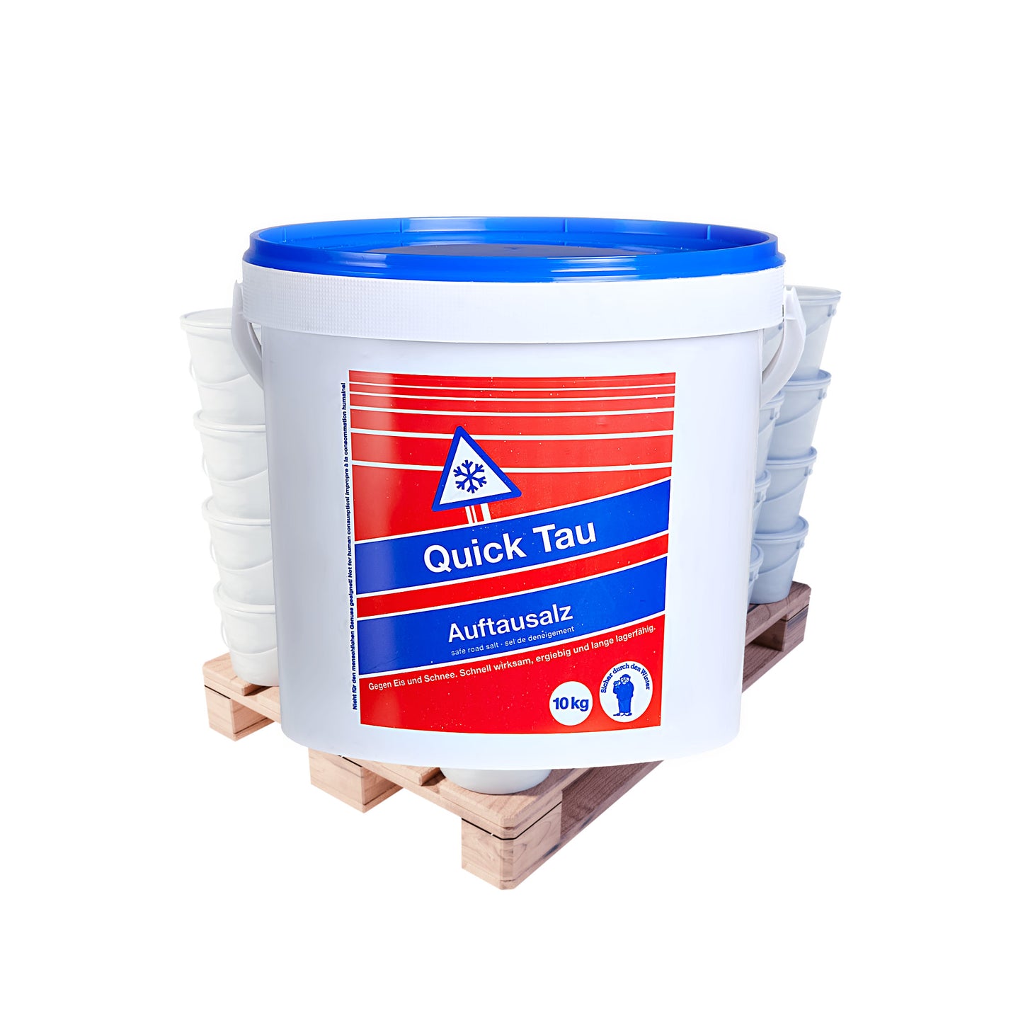 Quick Tau Auftausalz – für einfache Anwendung: 10kg Eimer | Palette