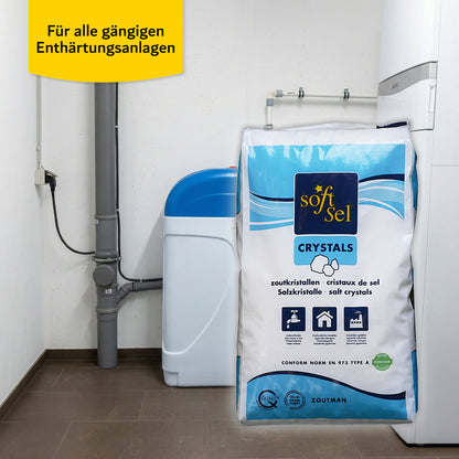 SOFT SEL Zoutman Regeneriersalz Crystals: 25kg Sack | Palette