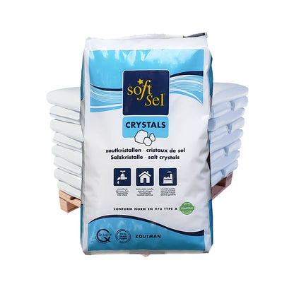 SOFT SEL Zoutman Regeneriersalz Crystals: 25kg Sack | Palette